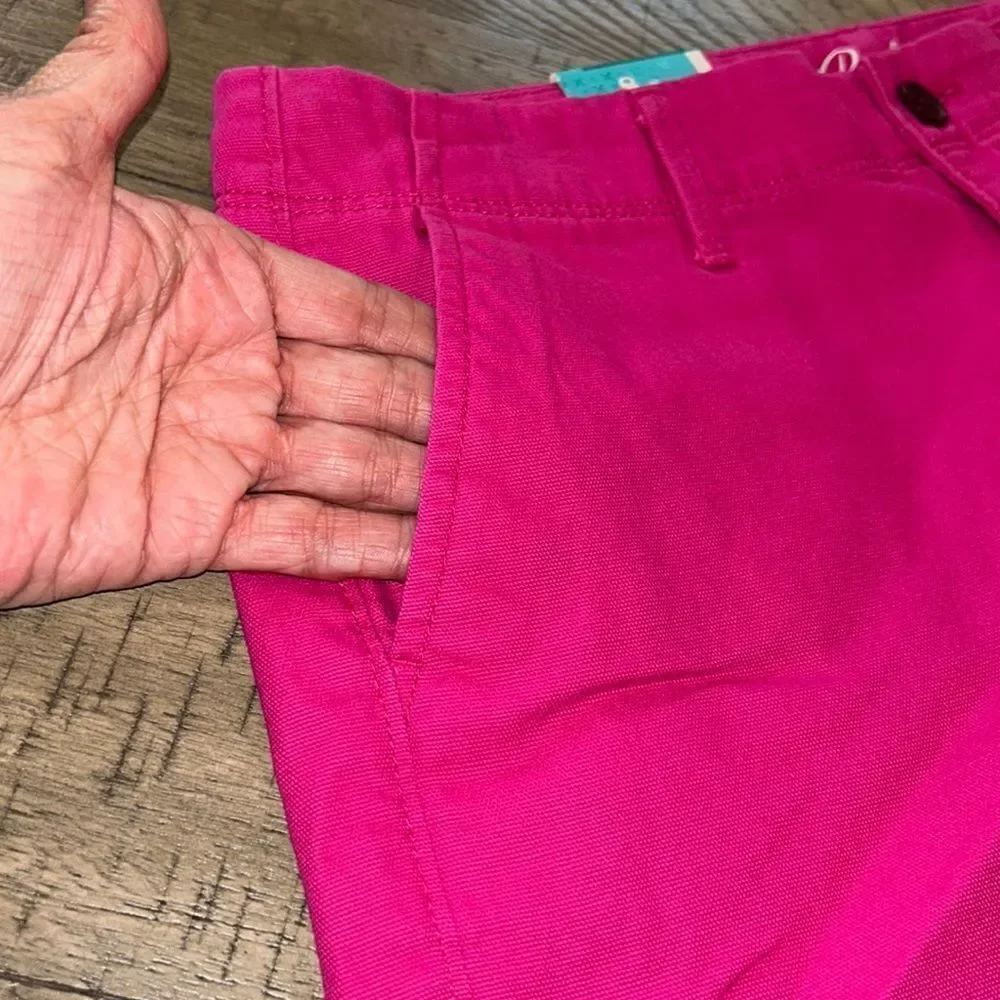 Lipstick 💄 👄 🌈 Pink 💯 Cotton ‘Boyfriend’ Shorts 🩳 4 Pockets 💴💄🔑 🪪